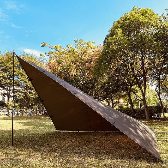 【熊愛露】Tarp 3x3.4x4 方形天幕.野營.天幕帳篷 bushcraft軍事露營. DD Tarp同款.原廠製作-細節圖4