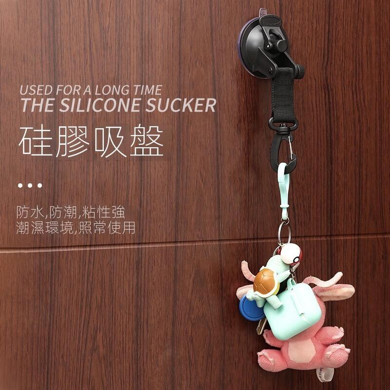 多功能車用強力吸盤【熊愛露】汽車吸盤吸力加強綁帶真空吸盤掛勾野營露營天幕.萬用吸盤掛勾-細節圖3