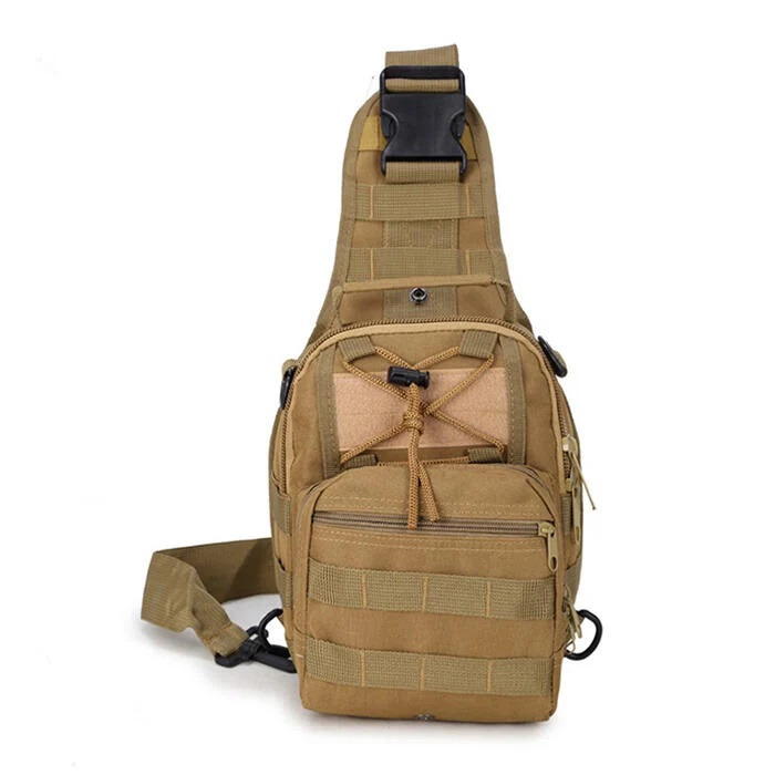 【熊愛露】斜挎包.胸包.牛津包.單肩包.韓版小背包.休閒腰包.molle系統包.側肩包.軍迷腰包 男女運動側肩包-細節圖2