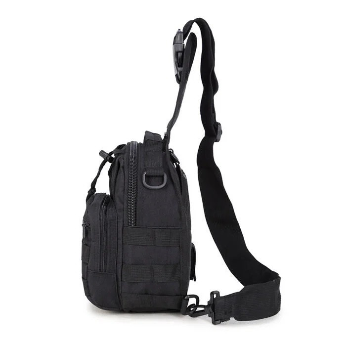 【熊愛露】斜挎包.胸包.牛津包.單肩包.韓版小背包.休閒腰包.molle系統包.側肩包.軍迷腰包 男女運動側肩包-細節圖5