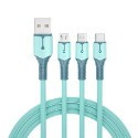 【熊愛露】軟膠三合一 一轉三充電線 適用蘋果/安卓/Type-C手機 3合1多功能充電線 三線合一快速充電線.數據線-規格圖8