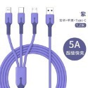 【熊愛露】軟膠三合一 一轉三充電線 適用蘋果/安卓/Type-C手機 3合1多功能充電線 三線合一快速充電線.數據線-規格圖8