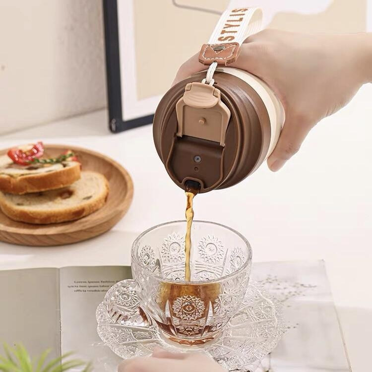 480ml真陶瓷內膽 用超商大杯咖啡.小熊杯 保溫杯 環保杯 隨行杯 保溫杯 飲料杯 陶瓷保溫杯 隨行咖啡杯-細節圖6