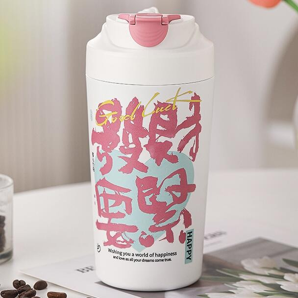 書法480ml真陶瓷內膽  可裝超商大杯咖啡.保溫杯 環保杯 隨行杯 保溫杯 飲料杯 陶瓷保溫杯 隨行咖啡杯-細節圖6