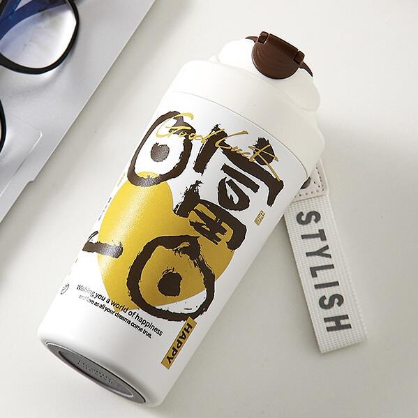 書法480ml真陶瓷內膽  可裝超商大杯咖啡.保溫杯 環保杯 隨行杯 保溫杯 飲料杯 陶瓷保溫杯 隨行咖啡杯-細節圖7