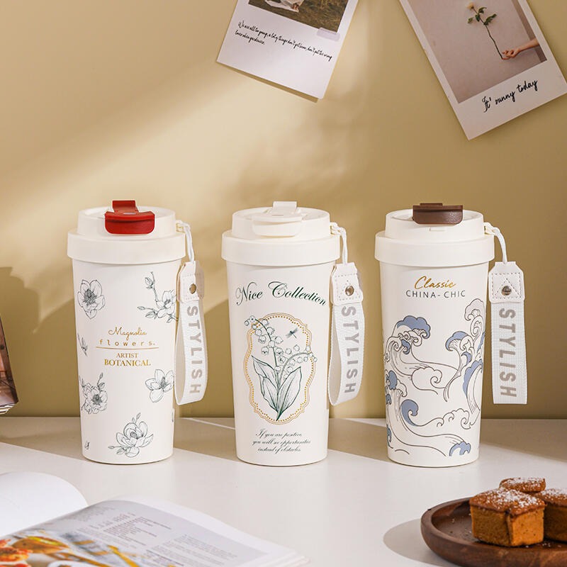 550ml真陶瓷內膽咖啡杯 內附茶隔+吸管 陶瓷保溫杯 隨行杯 陶瓷保溫瓶 保溫杯 陶瓷咖啡杯 康納斯-細節圖4