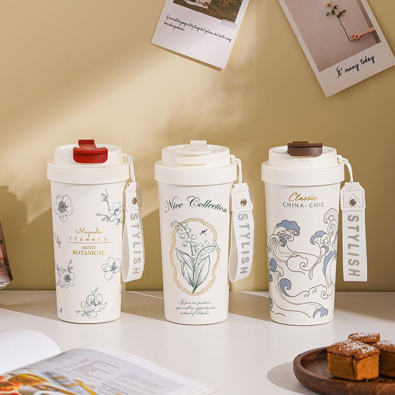 550ml真陶瓷內膽咖啡杯 內附茶隔+吸管 陶瓷保溫杯 隨行杯 陶瓷保溫瓶 保溫杯 陶瓷咖啡杯 康納斯-細節圖4