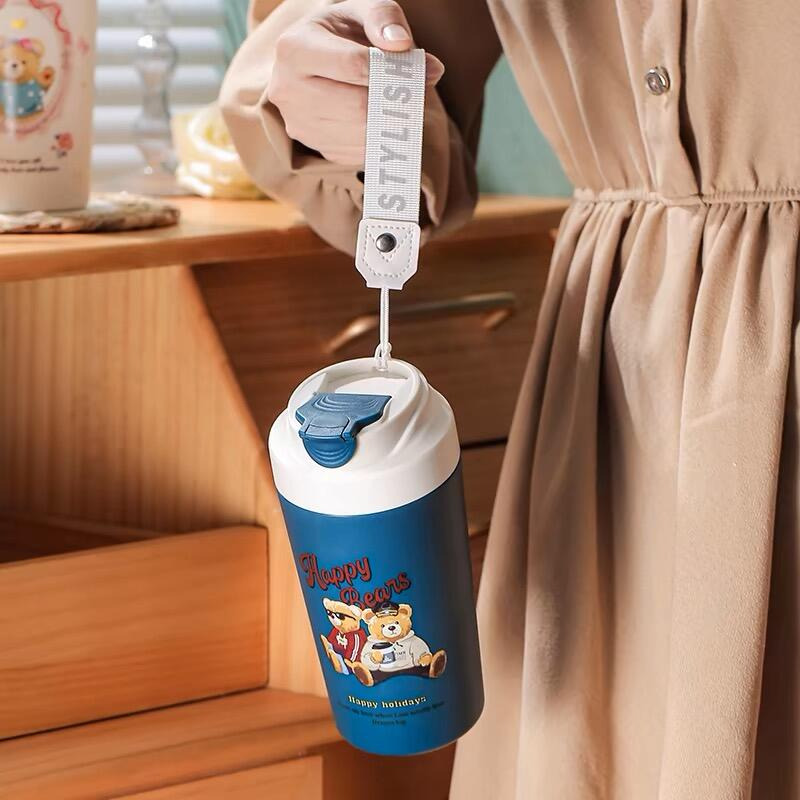 貴族熊480ml真陶瓷內膽  可裝超商大杯咖啡.保溫杯 環保杯 隨行杯 保溫杯 飲料杯 陶瓷保溫杯 隨行咖啡杯-細節圖4