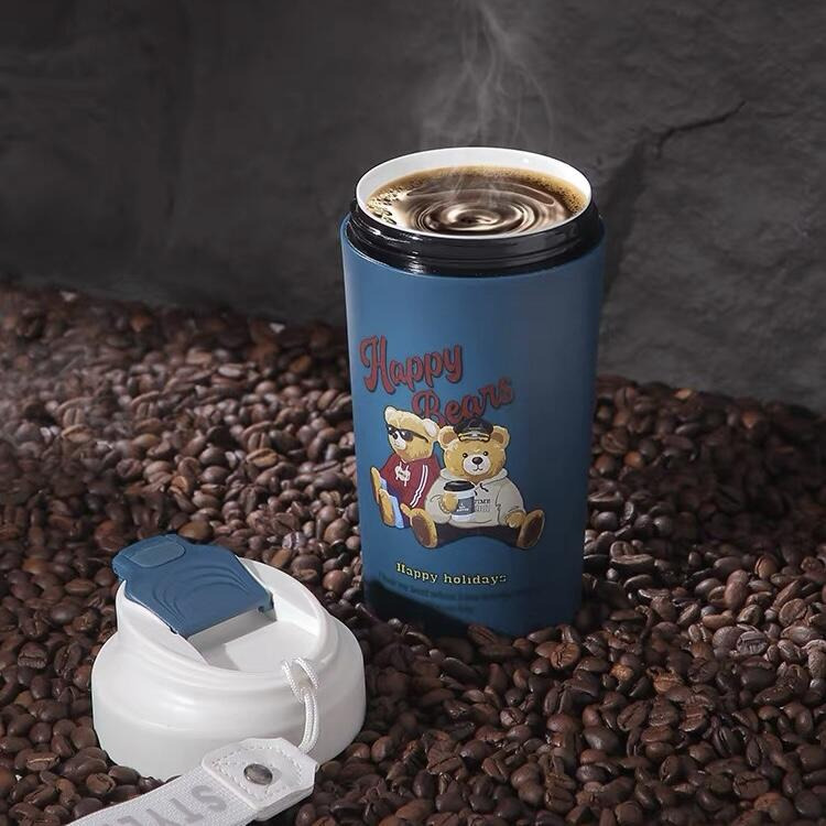 貴族熊480ml真陶瓷內膽  可裝超商大杯咖啡.保溫杯 環保杯 隨行杯 保溫杯 飲料杯 陶瓷保溫杯 隨行咖啡杯-細節圖6