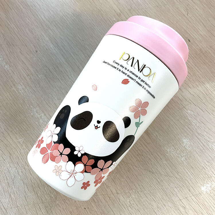 380ml 真陶瓷內膽適用超商中杯咖啡.小熊杯 保溫杯 環保杯 隨行杯 保溫杯 飲料杯 陶瓷保溫杯 水杯 隨行咖啡杯-細節圖3