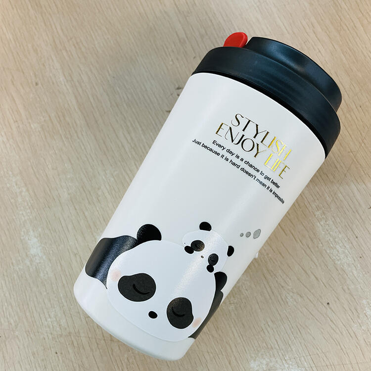 380ml 真陶瓷內膽適用超商中杯咖啡.小熊杯 保溫杯 環保杯 隨行杯 保溫杯 飲料杯 陶瓷保溫杯 水杯 隨行咖啡杯-細節圖4