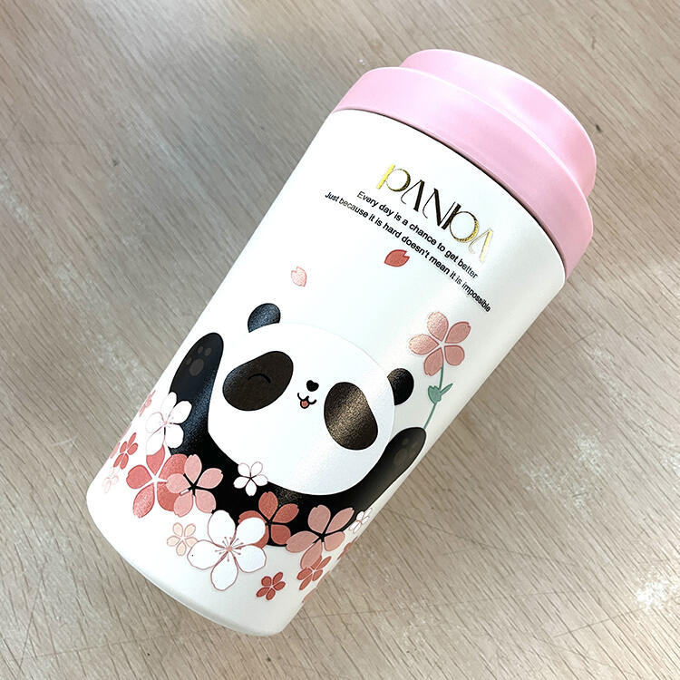 380ml 真陶瓷內膽適用超商中杯咖啡.小熊杯 保溫杯 環保杯 隨行杯 保溫杯 飲料杯 陶瓷保溫杯 水杯 隨行咖啡杯-細節圖3