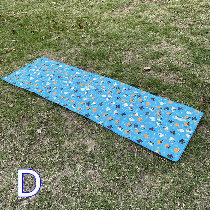 童趣貓咪.民族風.雙面防水.前庭墊 露營地墊 防水地墊 野餐地墊 民族風(附收納袋)地墊-細節圖2