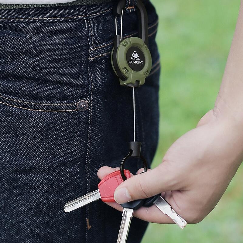 台灣24H出貨 伸縮登山扣 鋼絲伸縮扣 多功能伸縮扣 戰術伸縮扣 露營掛扣 登山扣鑰匙圈手機掛繩.悠遊卡掛扣-細節圖4