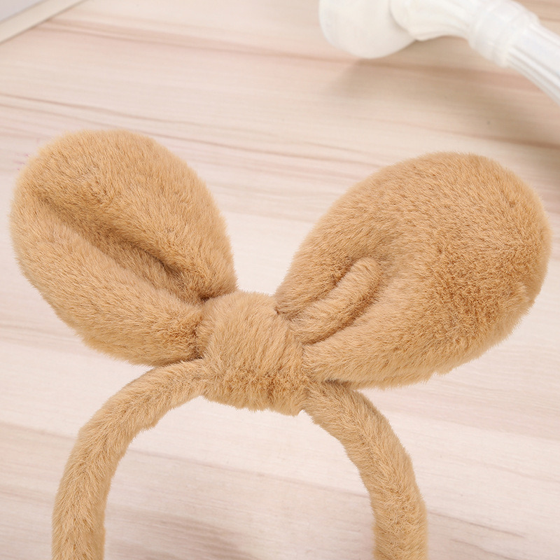 髮箍 立體蝴蝶結髮箍 毛茸茸頭箍 可愛少女髮箍 頭飾 生日禮物-細節圖2