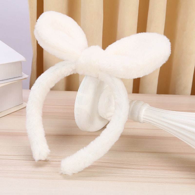 髮箍 立體蝴蝶結髮箍 毛茸茸頭箍 可愛少女髮箍 頭飾 生日禮物-規格圖4