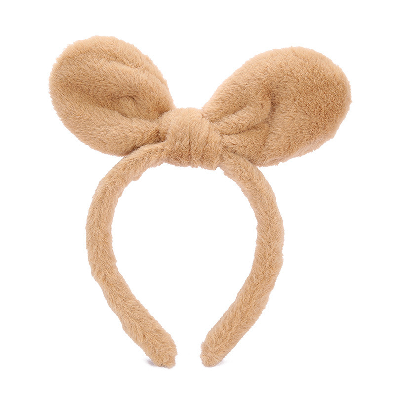 髮箍 立體蝴蝶結髮箍 毛茸茸頭箍 可愛少女髮箍 頭飾 生日禮物-規格圖4