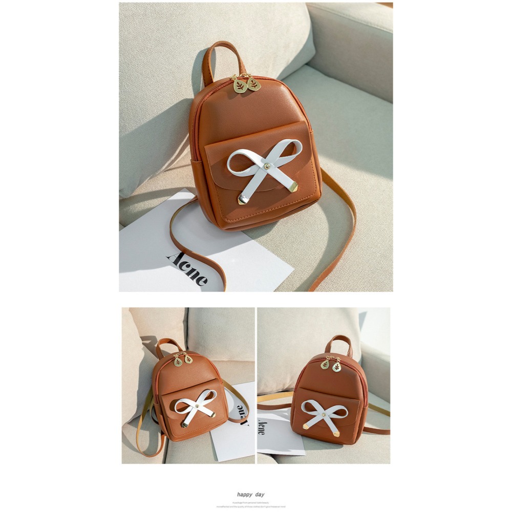 背包 迷你 花結小背包 學院風小清新斜挎小包 雙肩包 手機包 格子雙肩包 斜跨手機小包 小書包 可愛小背包-細節圖8