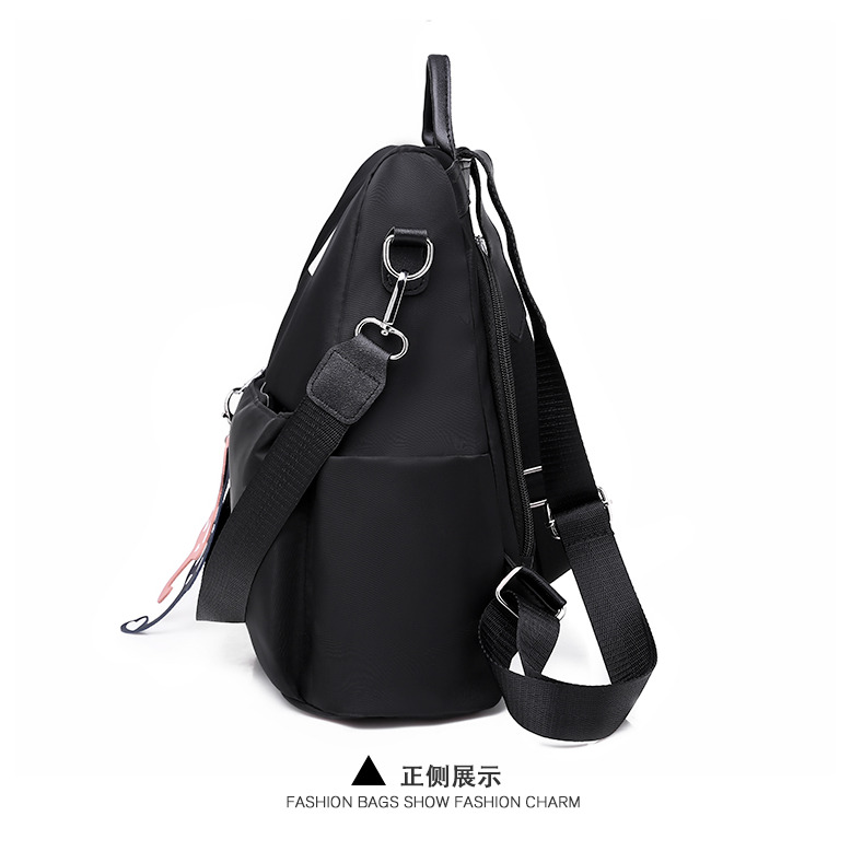 背包 牛津布防盜雙肩包 雙肩包背包 韓版百搭背包 學生書包 旅行包 防潑水背包 女士背包-細節圖9