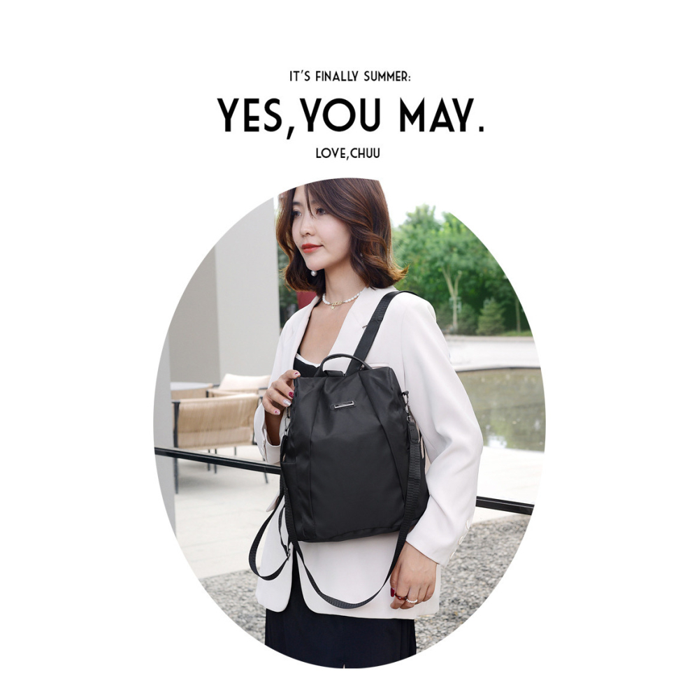 背包 防盜雙肩包女包 新款韓版潮時尚包 女背包 氣質 簡約 牛津布防潑水雙肩包女 百搭女士背包-細節圖10