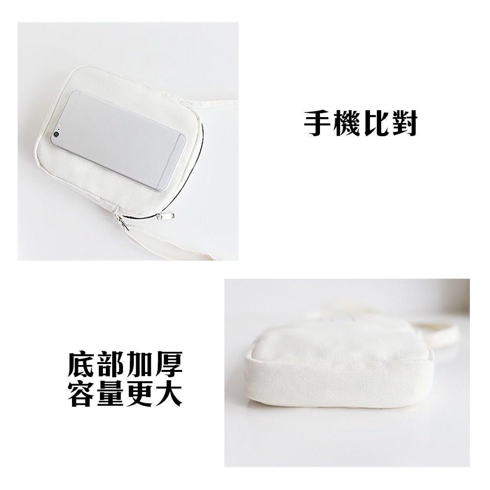 [現貨在台] 休閒帆布手機小方包 側背包 台灣現貨 4色可選-細節圖8