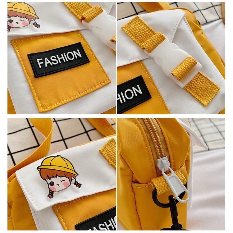 [現貨在台] 小文青肩背尼龍布包  休閒百搭 簡單出遊 肩背 斜背包 肩背包 5色-細節圖3