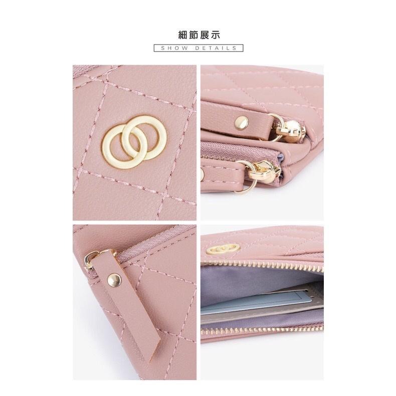 [現貨在台] 小香菱格紋雙層手拿包 皮夾 晚宴包 6色-細節圖4