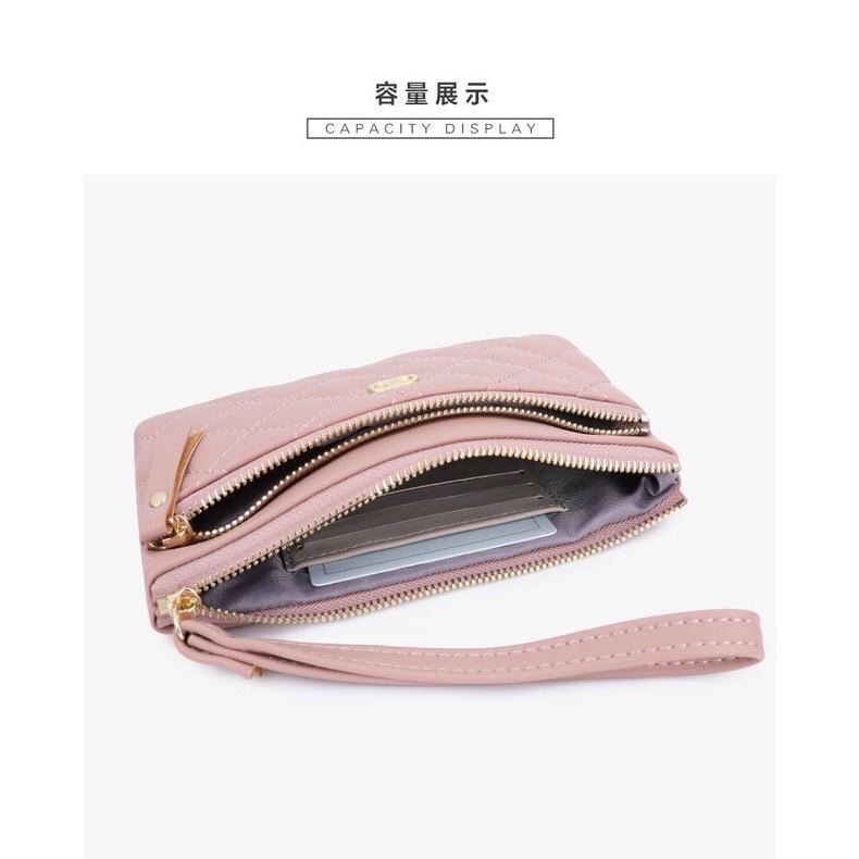 [現貨在台] 小香菱格紋雙層手拿包 皮夾 晚宴包 6色-細節圖5