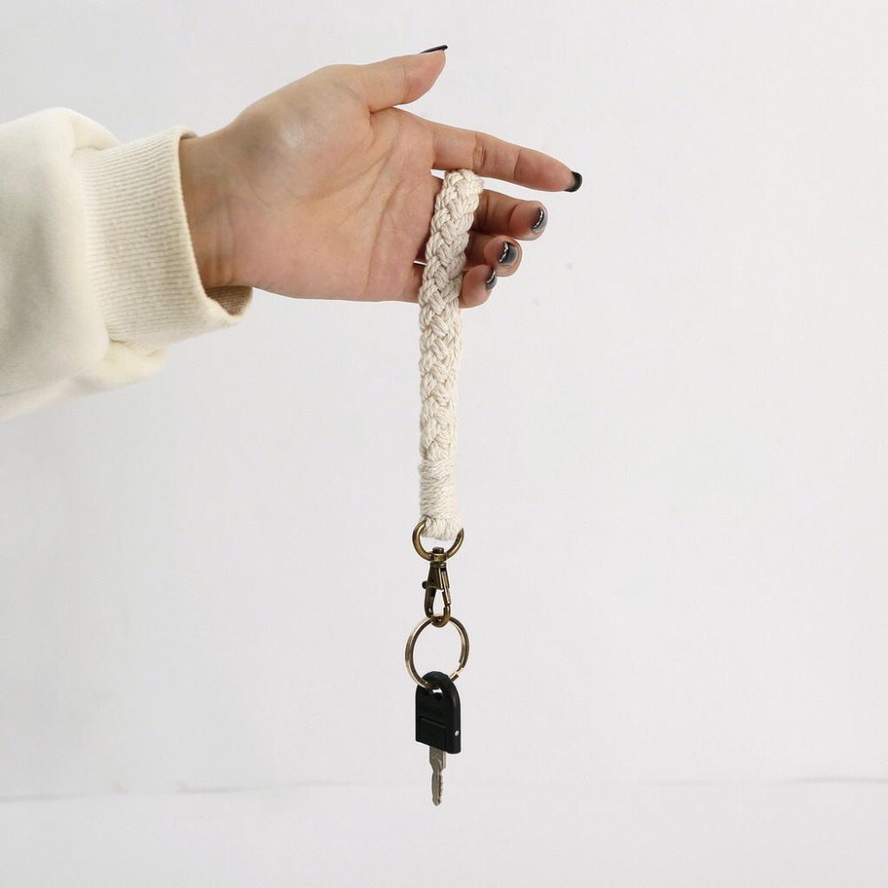 [現貨出清] 泰國手工吊飾 編織手腕帶 鑰匙扣 吊飾 六色可選 搭配包包 質感滿分-細節圖3