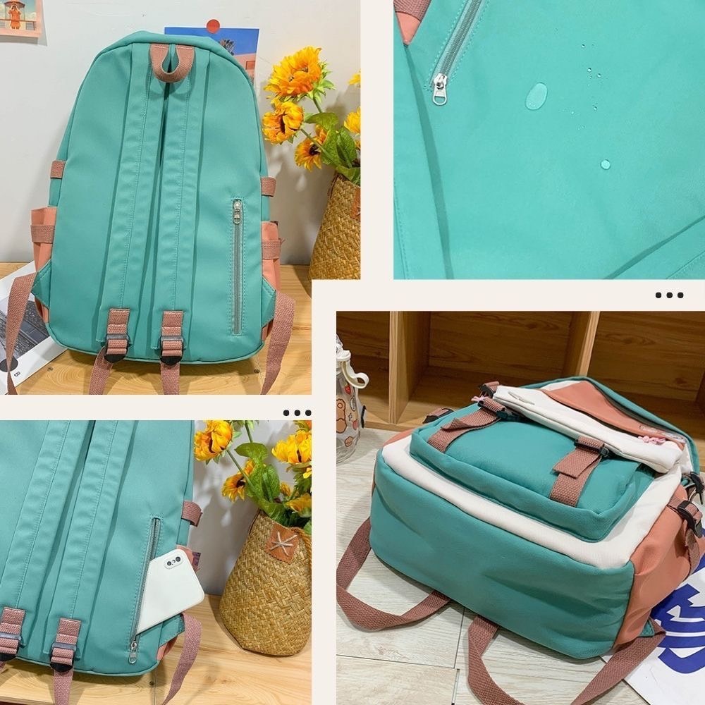 RABBIT活力拚色大容量後背包 4色可選-細節圖6