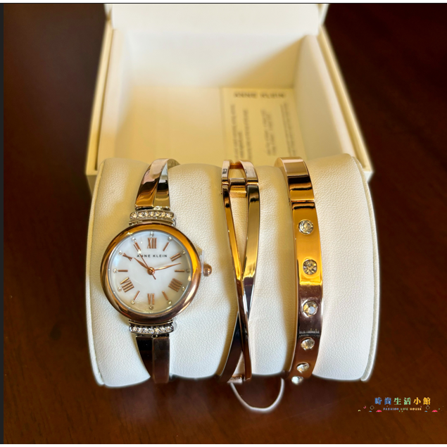 【特價現貨】 美國🇺🇸 Anne Klein 手錶套組 施華洛世奇水晶 手錶 手環 手鏈 手鐲 女生手錶 生日禮物-細節圖4