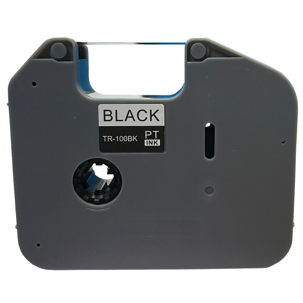 南部資訊【附發票/12mm】Brother  TR-100BK /TR-100 全新副廠熱縮套管標籤碳帶-規格圖2