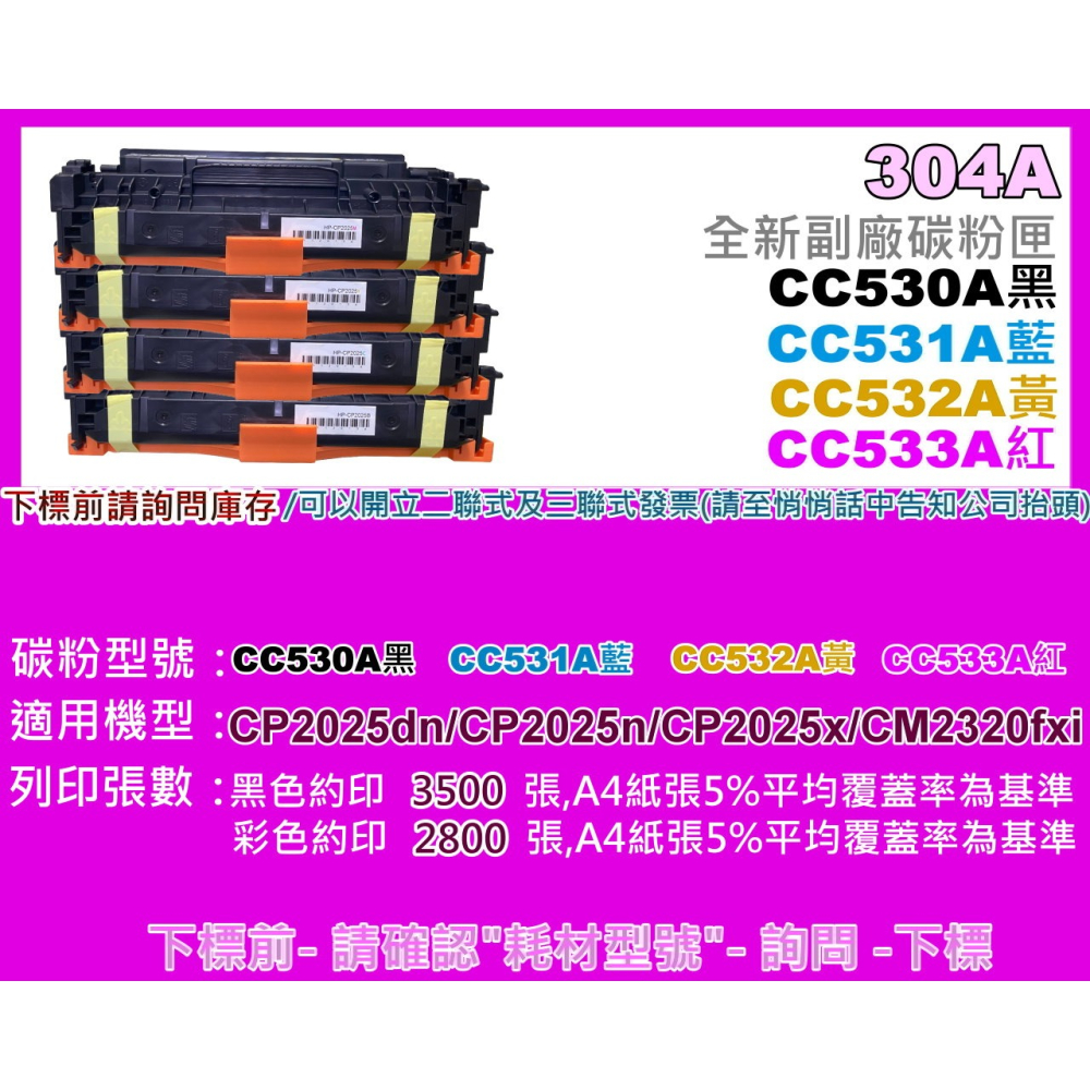 南部資訊CP2020/CP2025/CM2320全新副廠匣CC530A/CC531A/CC532A/CC533A-細節圖2