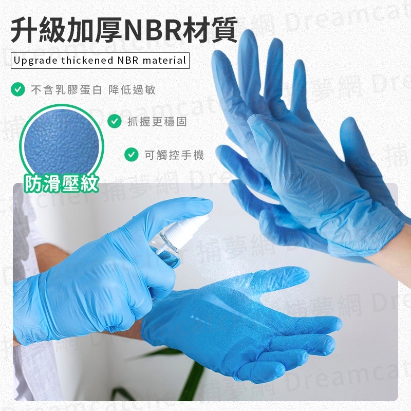 【免運】 NBR手套 AQUAGLOVE 無粉手套 丁晴 一次性 手套 拋棄式手套 合成橡膠-細節圖4