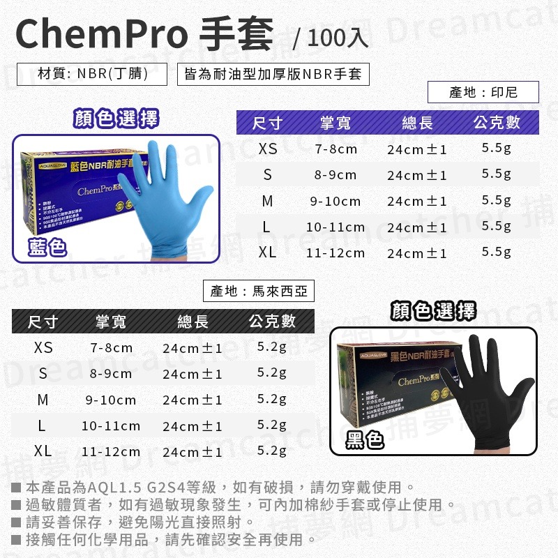 【免運】 NBR手套 AQUAGLOVE 無粉手套 丁晴 一次性 手套 拋棄式手套 合成橡膠-細節圖6