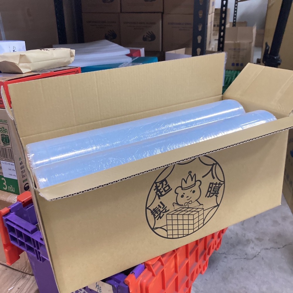 工業膠膜 棧板膜 透明膠膜 黑膜 台灣製造 50cm*200m 一箱4入 PE膜 限宅配-細節圖2