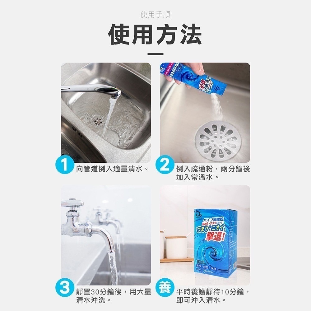 【強效管道疏通粉】水管疏通劑 疏通粉 暢通水管 廁所疏通劑 溶解疏通劑 水管疏通粉 下水道疏通劑 清潔管道 疏通器-細節圖4