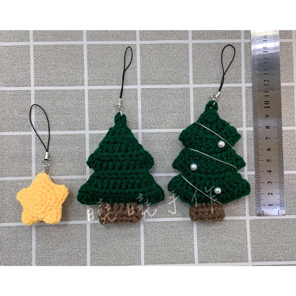 聖誕樹吊飾 聖誕交換禮物 編織吊飾-細節圖2
