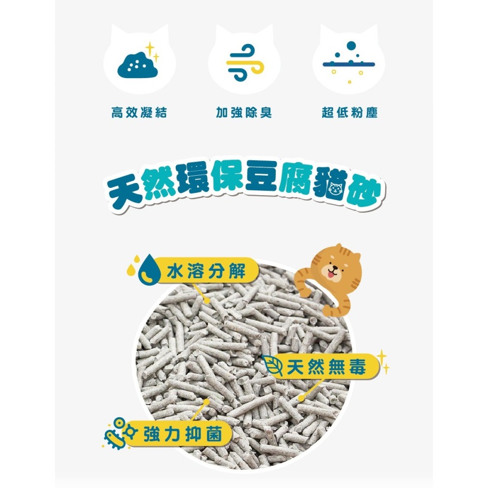【免運】貓侍🔥蘇軾高效型豆腐砂🔥｜多件優惠🔸天然無毒🔸粉塵低🔸除臭📢譽的生食舖【保證正品】【📌25/11】-細節圖2