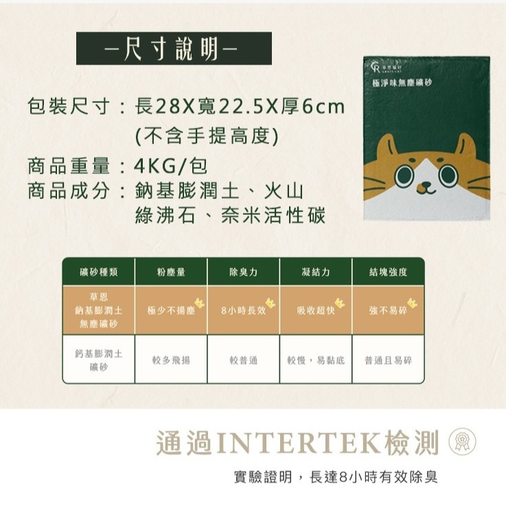 🐈️極淨味無塵礦砂｜4公斤