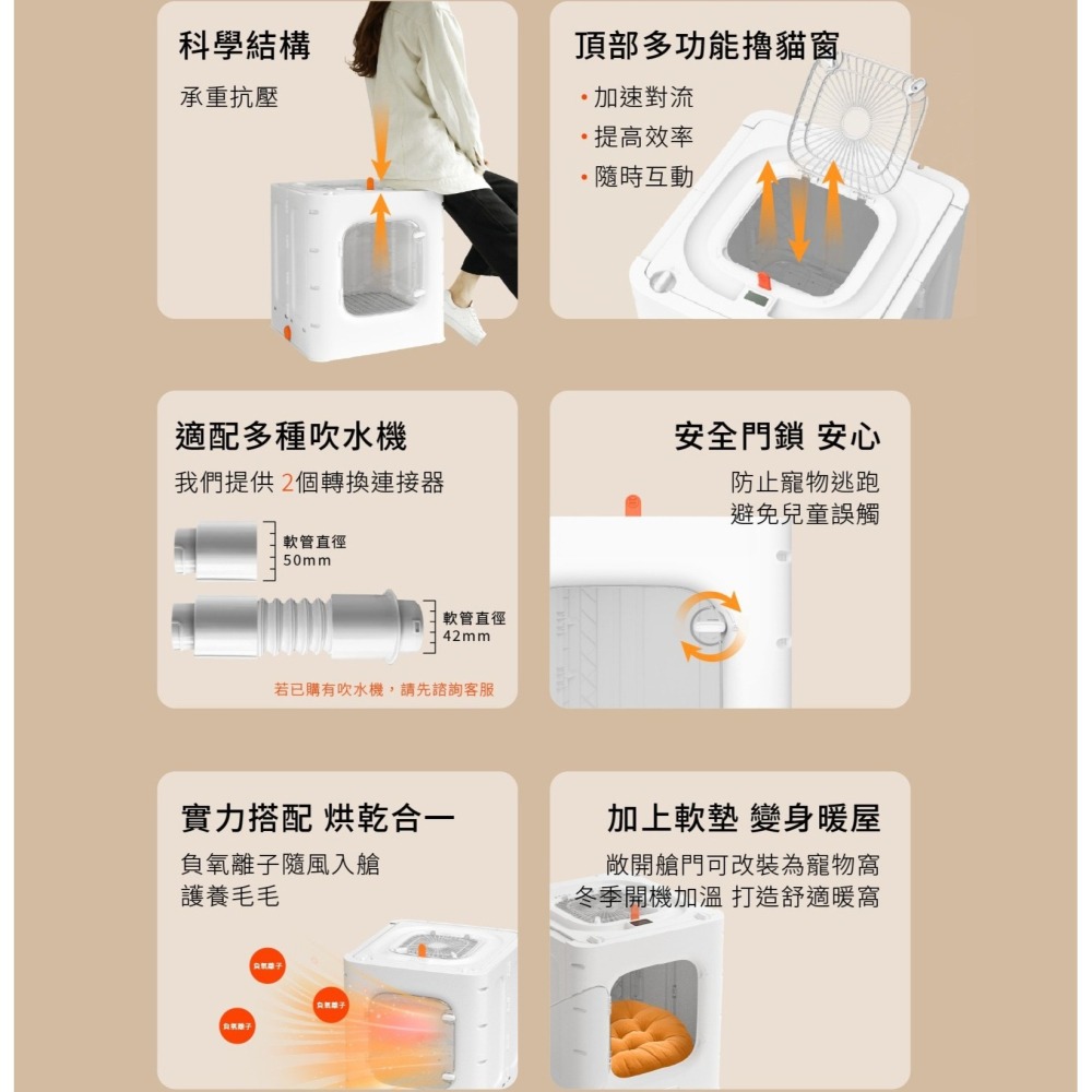 【⚡免運】grantclassic🔥PetBlow x Furry Dry｜吹水機＋烘乾箱📢譽的生活美食舖-細節圖2