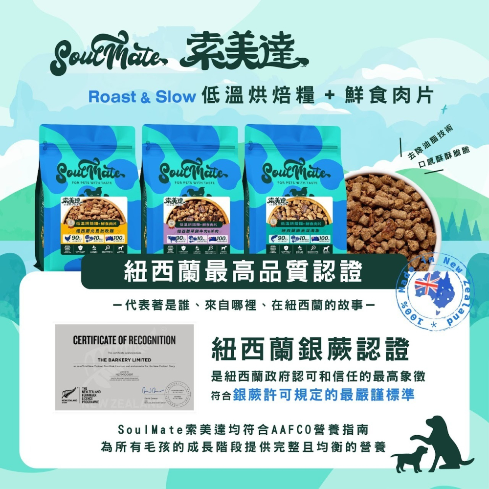 【⚡免運】SOULMATE 索美達🔥低溫烘焙＋鮮肉餐｜犬｜牛肉、羊肉、雞肉、深海魚📢譽的生活美食舖-細節圖10