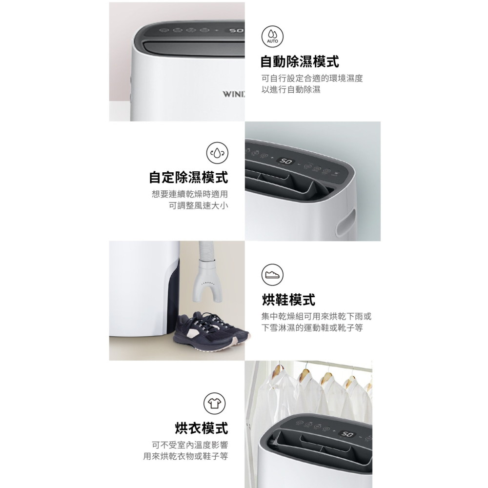 【⚡免運】WINIX🔥DX16L｜智能清淨除濕機📢譽的生活美食舖-細節圖4