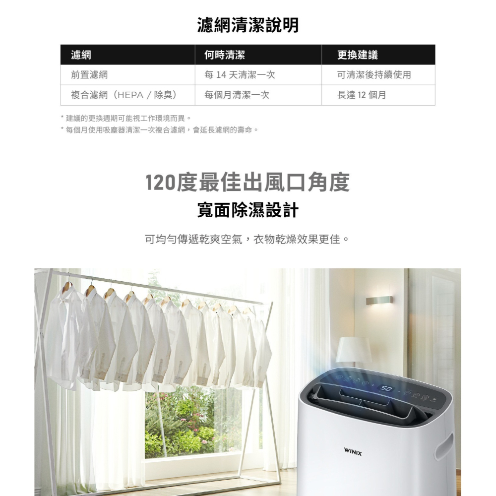 【⚡免運】WINIX🔥DX16L｜智能清淨除濕機📢譽的生活美食舖-細節圖8