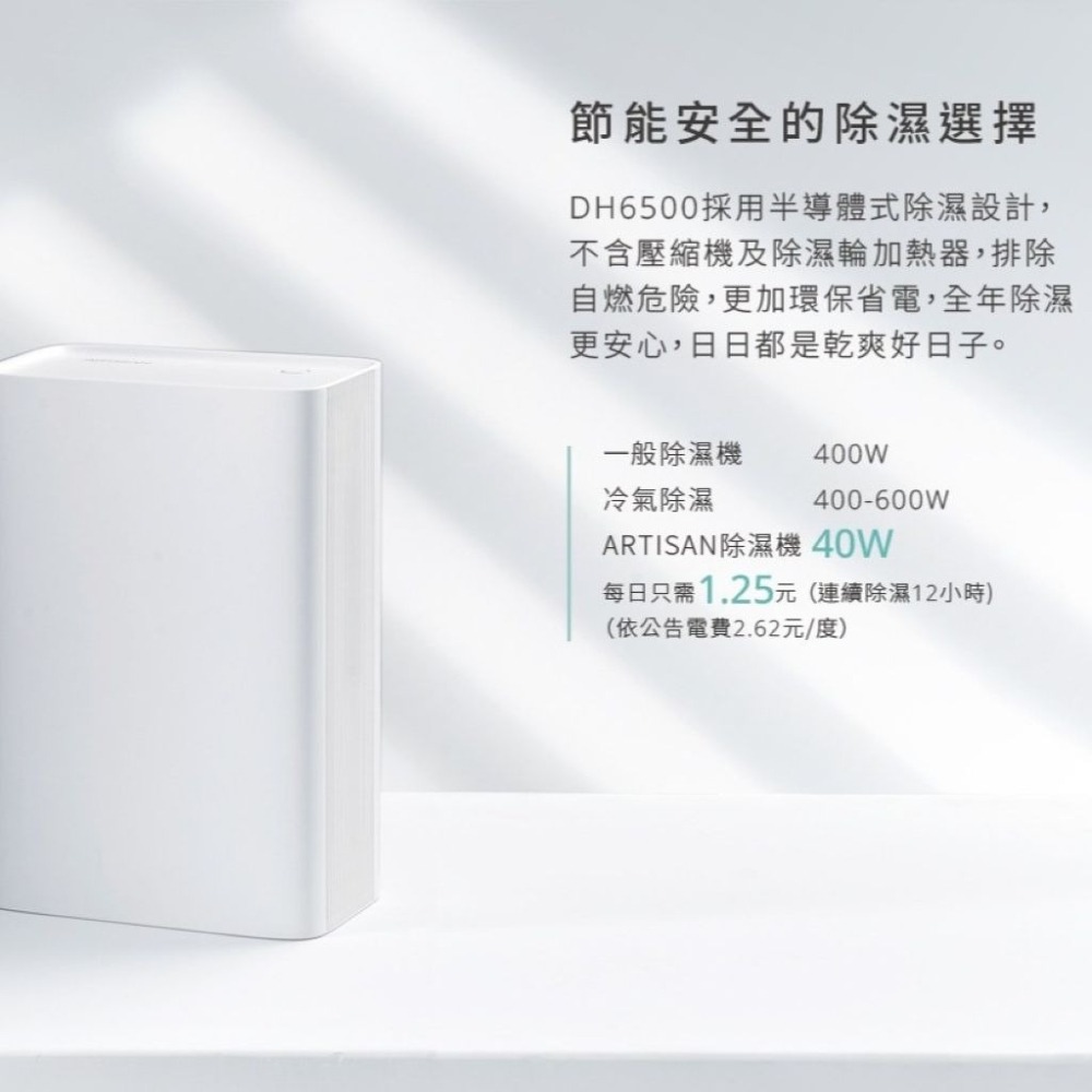 【⚡免運】ARTISAN🔥DH6500｜電子式清淨除濕機📢譽的生活美食舖【25/02/15】-細節圖7