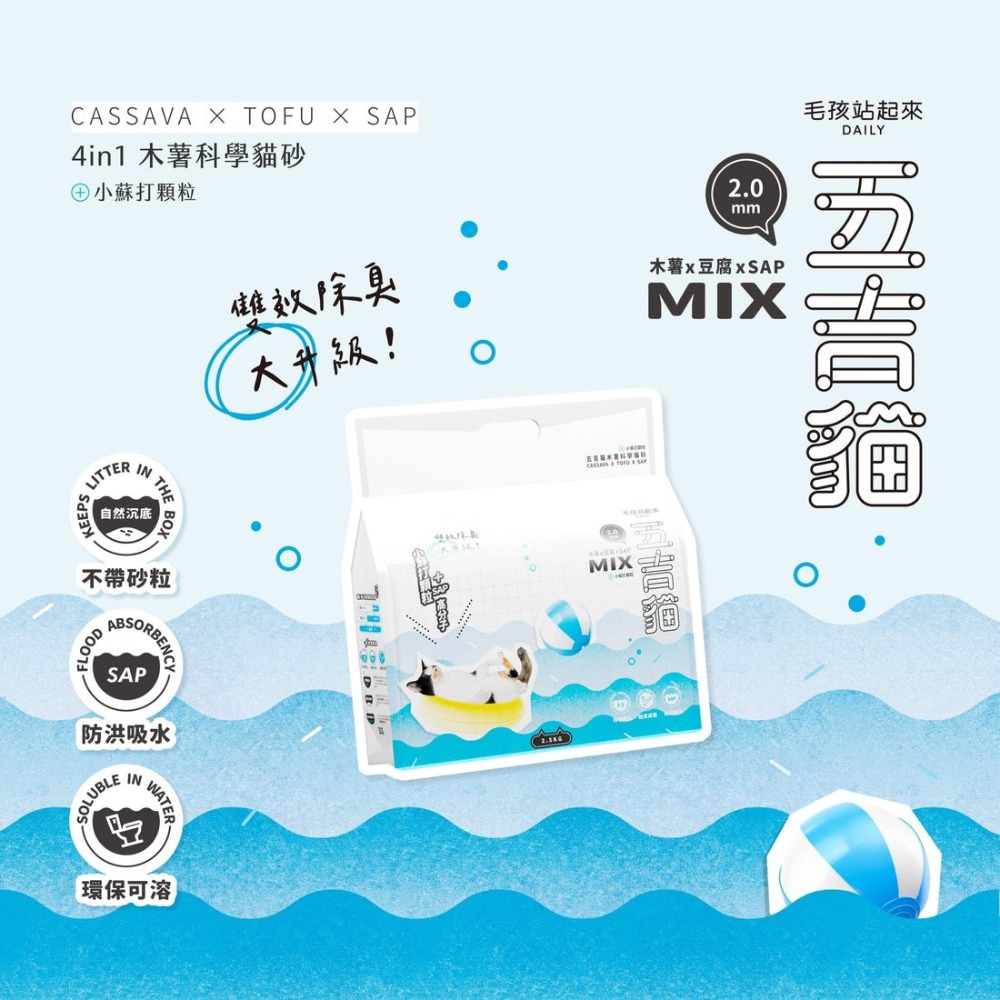 【免運】毛孩站起來🔥五吉貓🔸木薯科學貓砂｜多件優惠🔸除臭🔸速溶📢譽的生食舖【保證正品】【📌25/10】-規格圖9