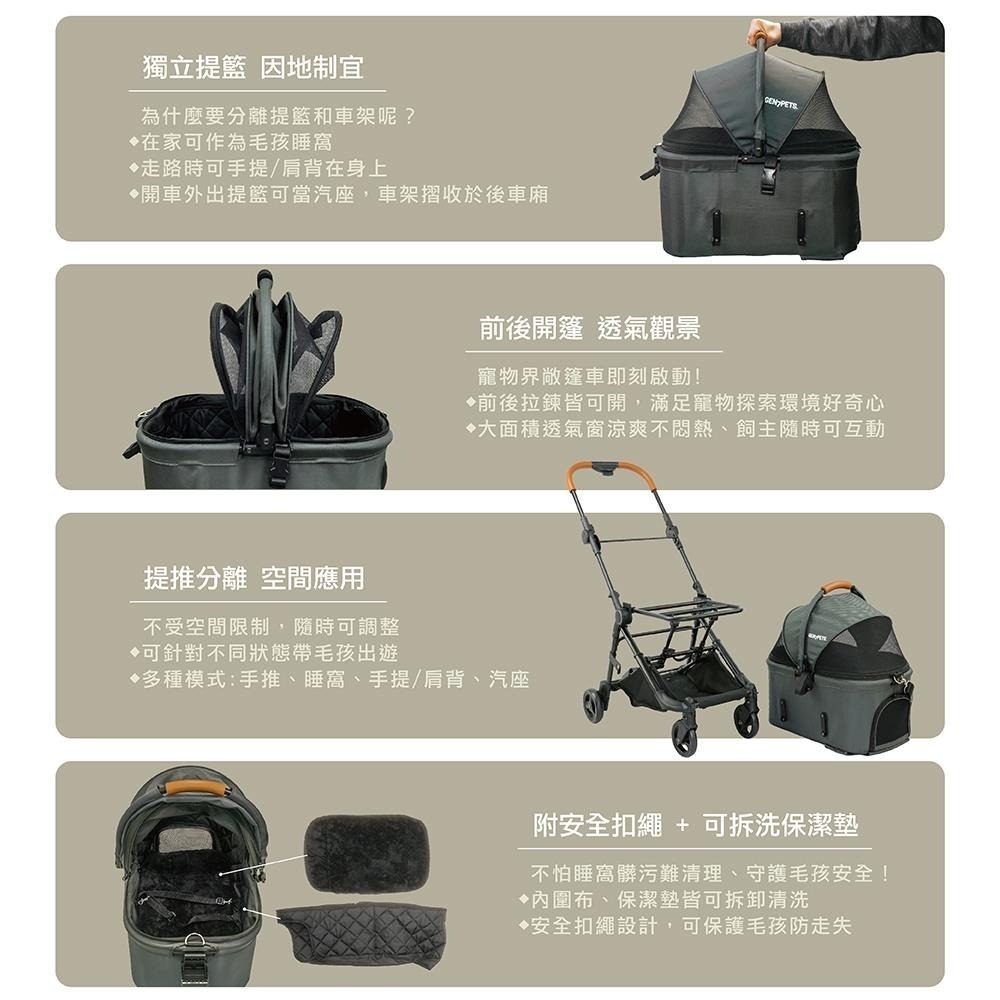 【免運】Gen7Pets🔥4in1捷旅寵物推車📢譽的生食舖【保證正品】【📌25/05/18】-細節圖4