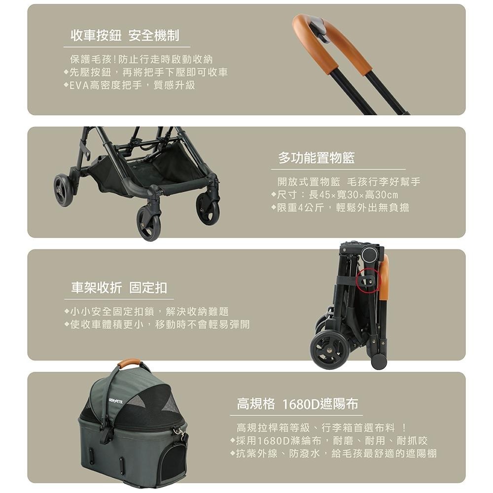 【免運】Gen7Pets🔥4in1捷旅寵物推車📢譽的生食舖【保證正品】【📌25/05/18】-細節圖6