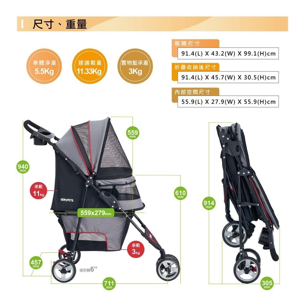 【免運】Gen7pets🔥君威寵物推車2.0📢譽的生食舖【保證正品】【📌25/05/22】-細節圖2