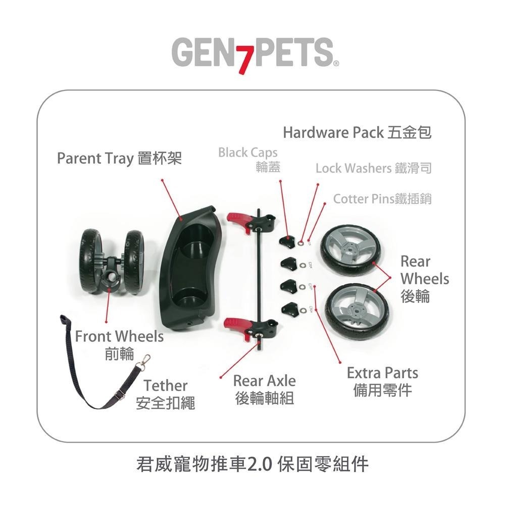 【免運】Gen7pets🔥君威寵物推車2.0📢譽的生食舖【保證正品】【📌25/05/22】-細節圖11